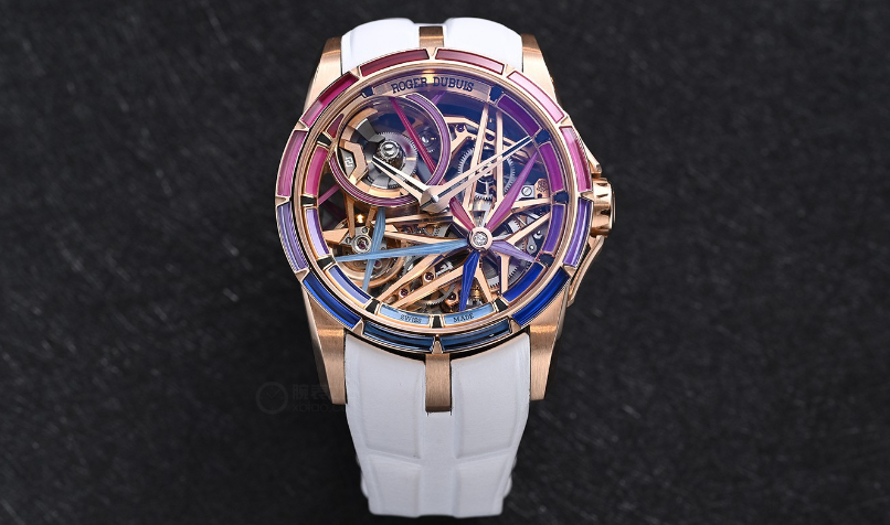  品鑒羅傑杜彼全新王者繫列霓虹Spin-Stone™腕錶的裝飾藝術